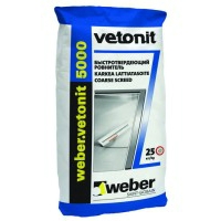 Ровнитель пола weber.vetonit 5000, 25 кг купить в СОМ