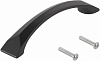 Ручка-скоба мебельная 1341 BRUSHED BLACK MATT 96 MM купить в СОМ