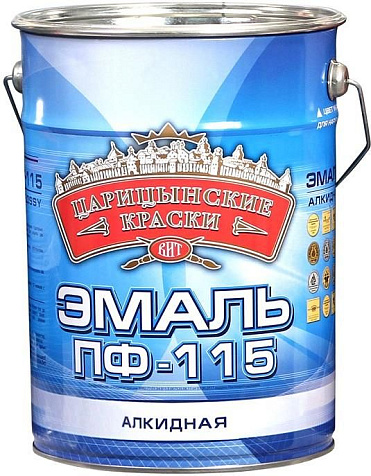 Эмаль ПФ-115 Царицынские краски, желтый, 10 кг купить в СОМ