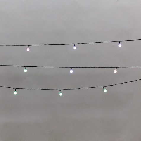 Гирлянда светодиодная Neon-Night Шарики 5м 20LED мульти (RG/RB) IP20 купить в СОМ