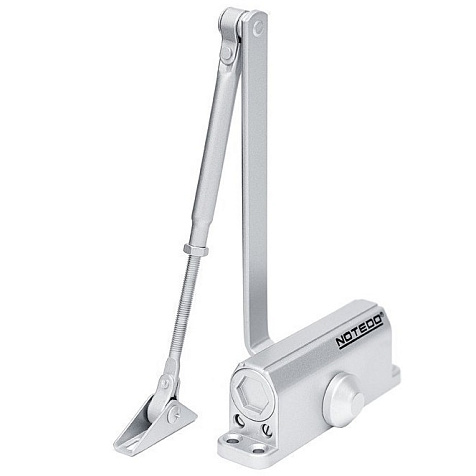 Доводчик дверной Notedo DC-060 Silver, до 60 кг, серебро купить в СОМ